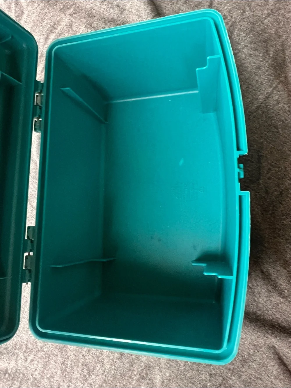 Turquoise Lunchbox with Colorful Logo